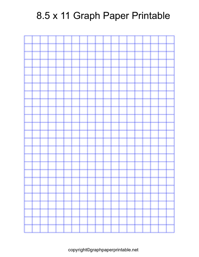 8.5 x 11 Grid Paper Template in PDF