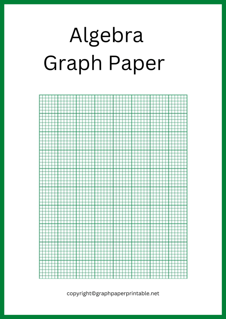 Algebra Graph Paper