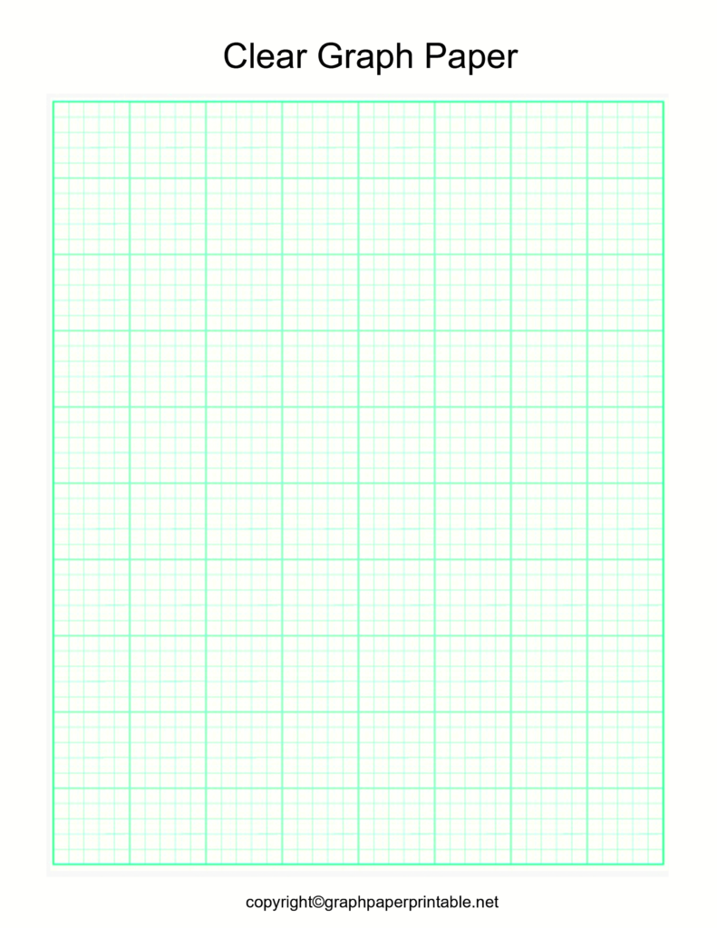 Clear Graph Paper A4 Size Template