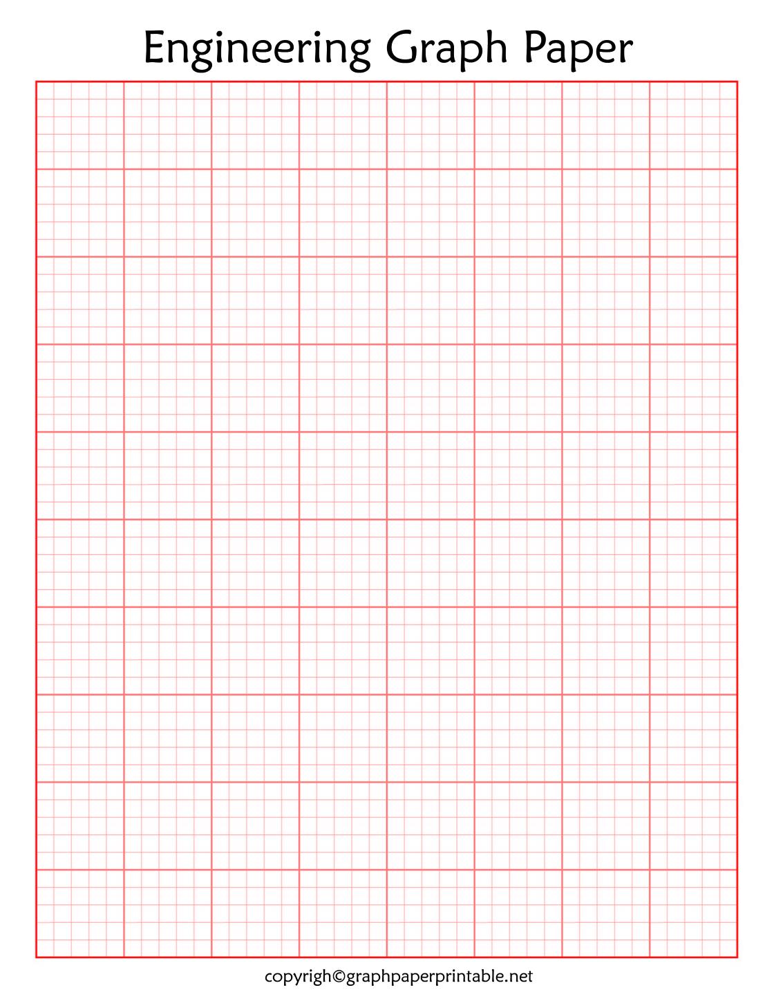 Engineering Graph Paper Free Printable