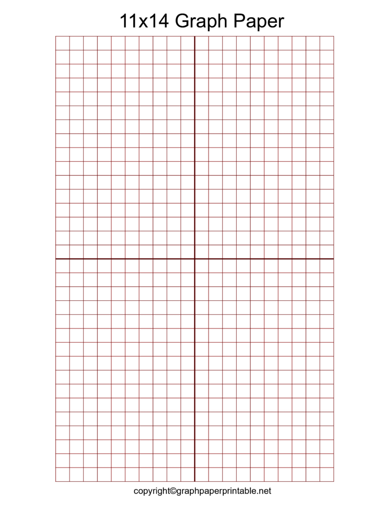 Free 11x14 Grid Paper Template in PDF