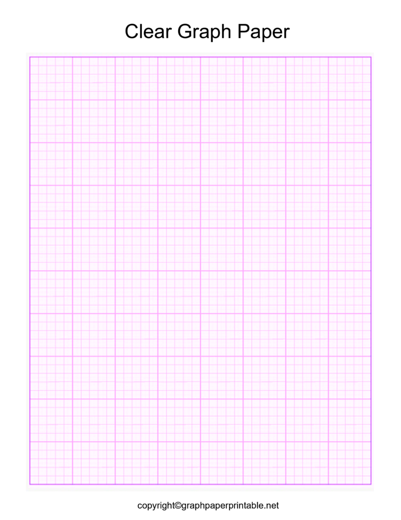 Free Clear Grid Paper Template