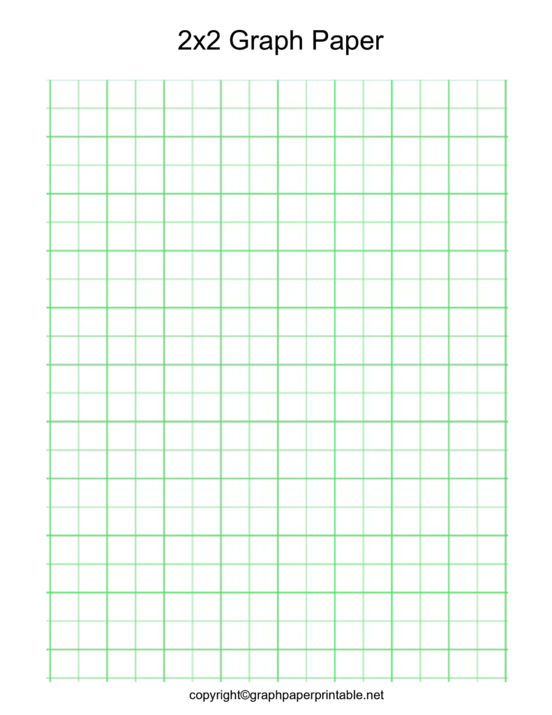 Graph Paper 2 x 2 Printable