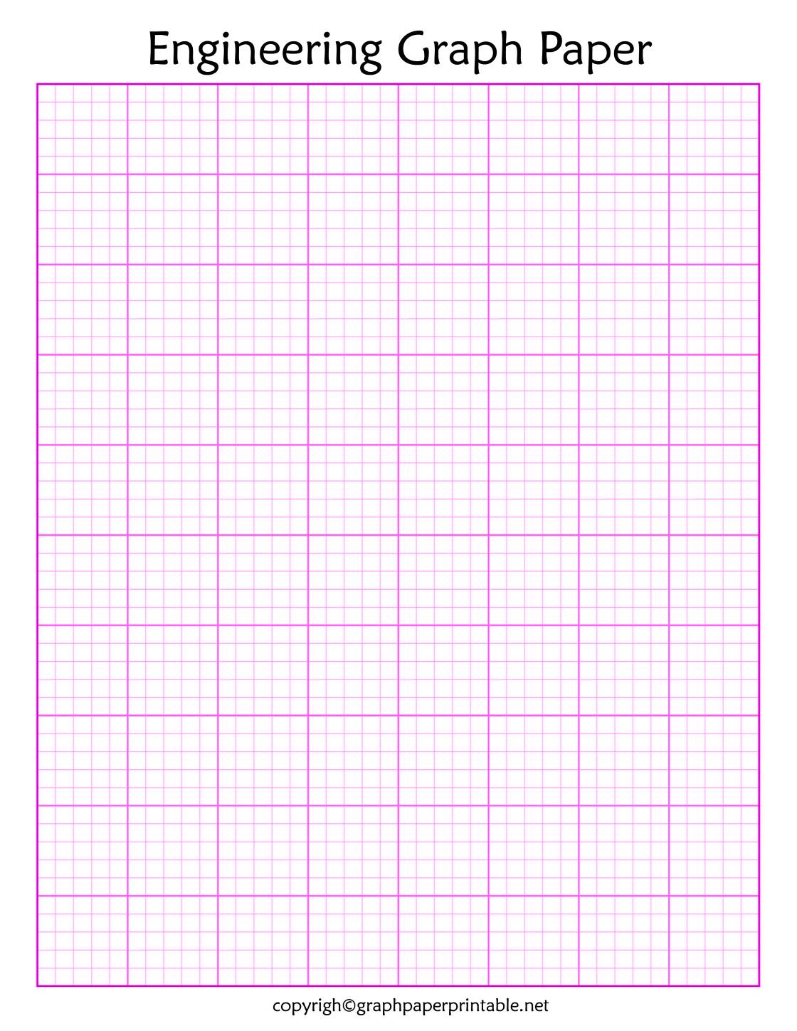 Printable Engineering Graph Paper PDF