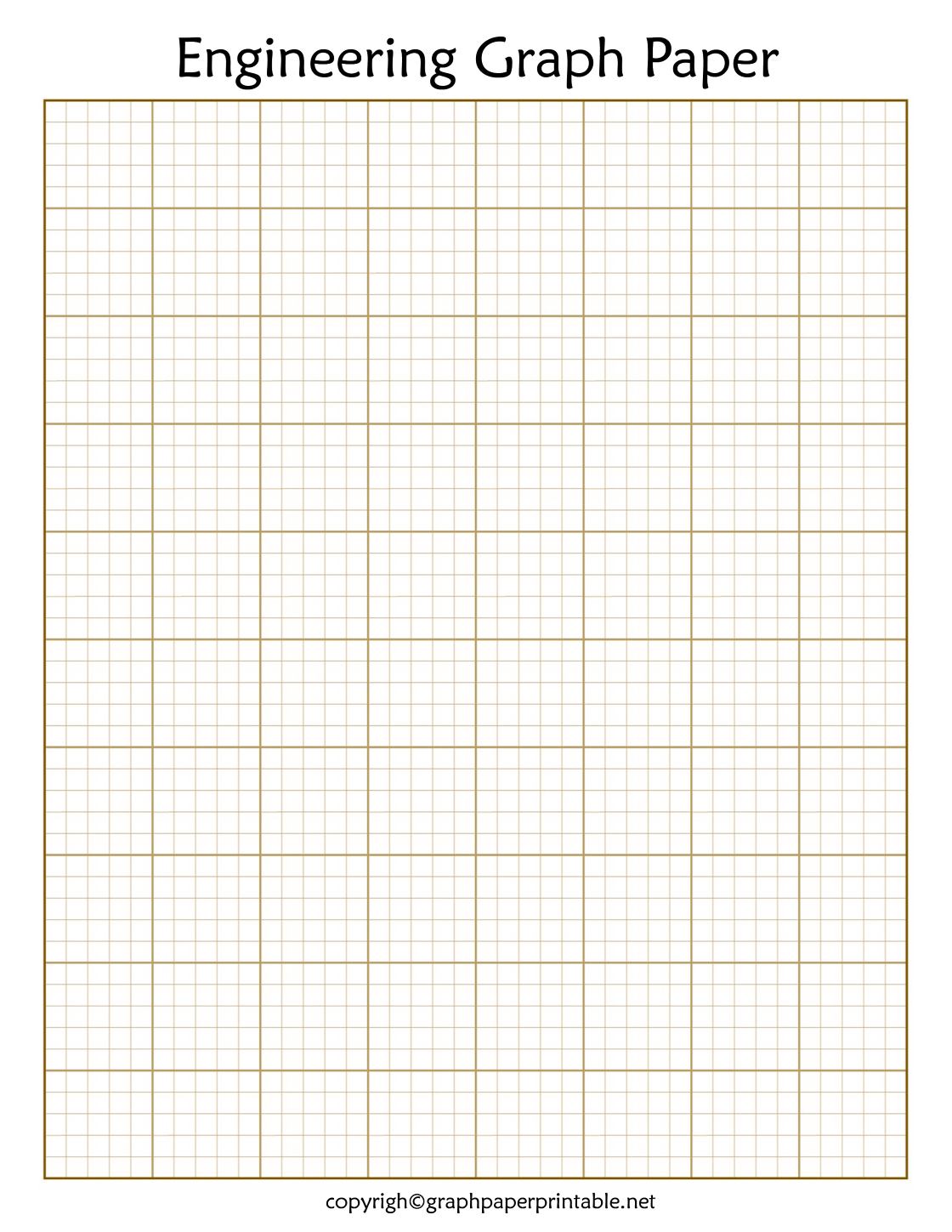 Printable Engineering Graph Paper