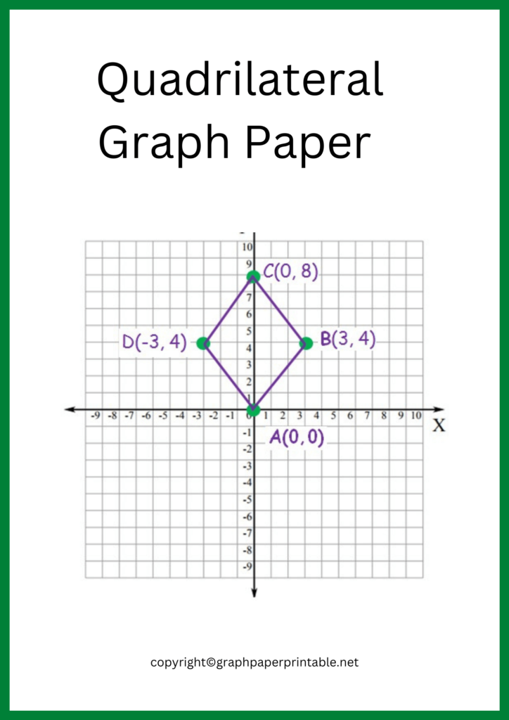 Printable Quadrilateral Graph Paper Samples in PDF