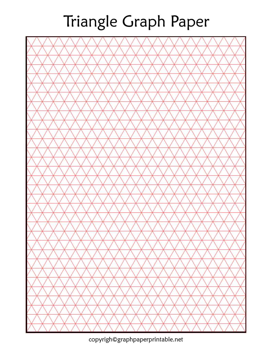 Printable Triangle Grid Paper