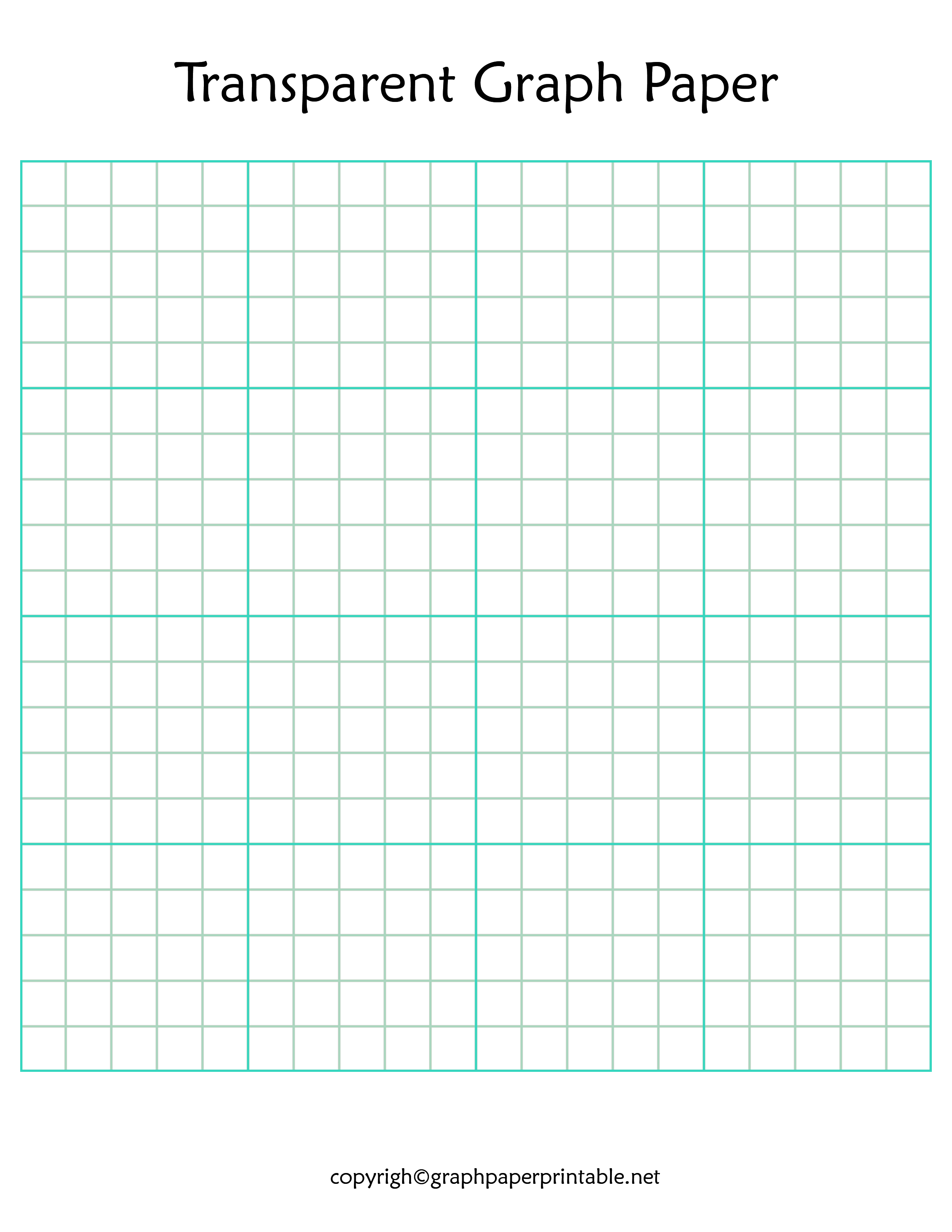 Transparent Graph Paper Printable