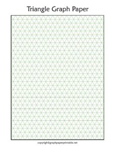 Triangle Graph Paper or Triangle Grid Paper Printable PDF