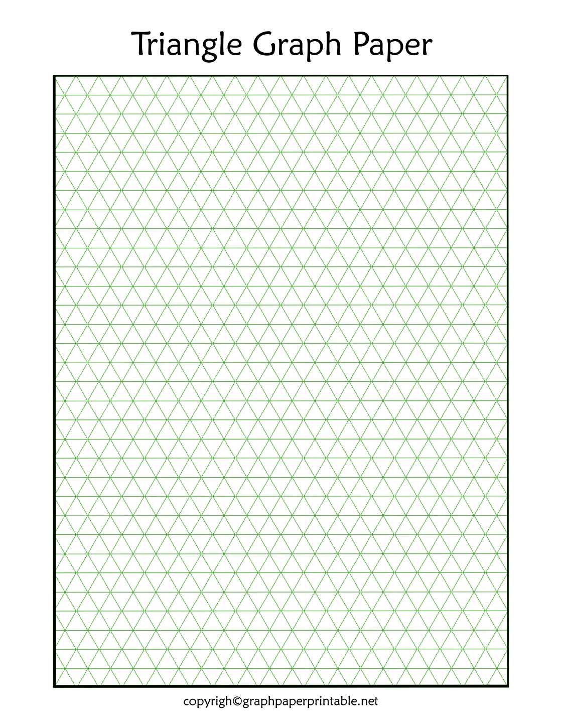 Triangle Graph Paper Free