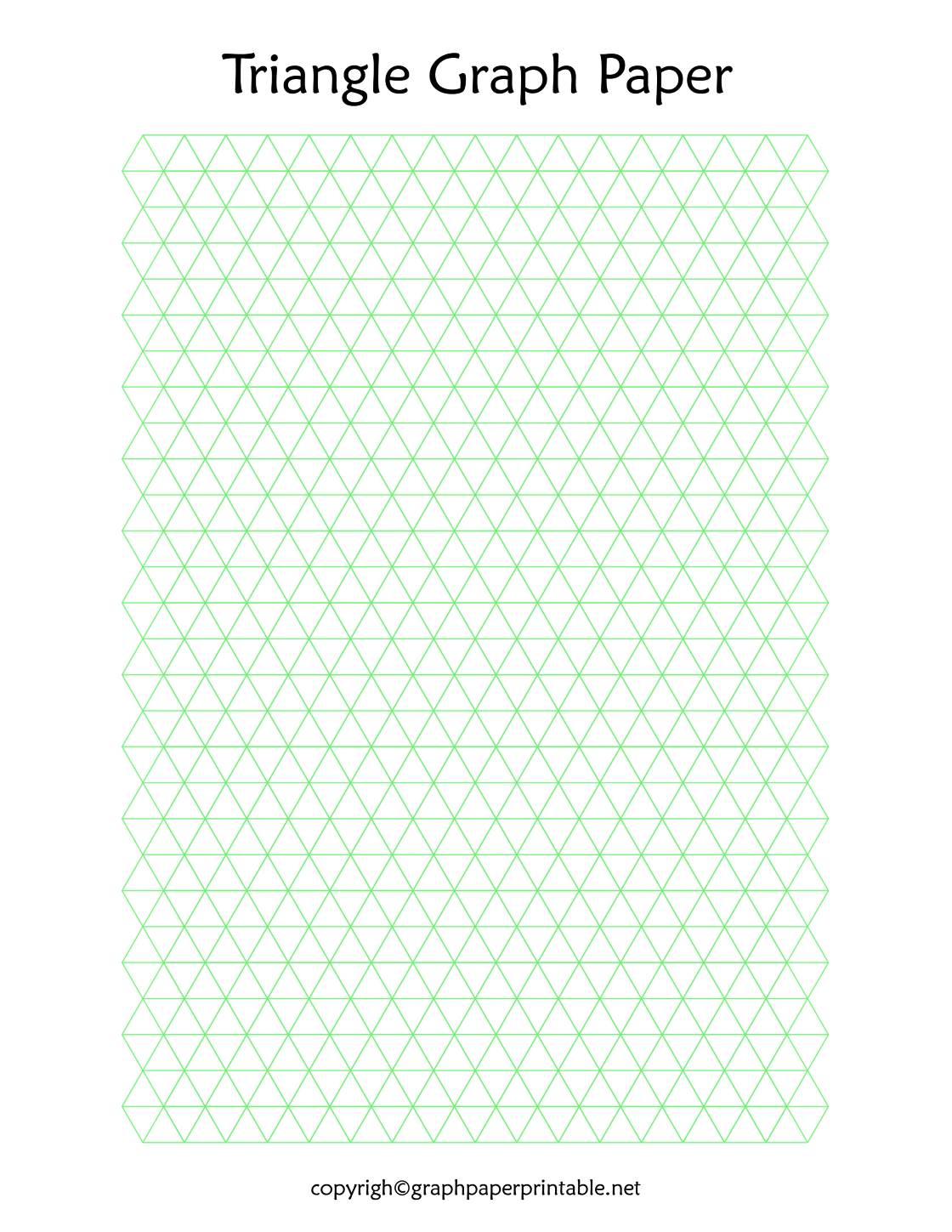 Triangle Graph Paper Printable