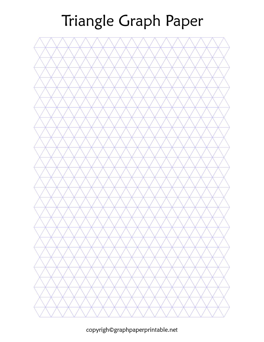 Triangle Graph Paper