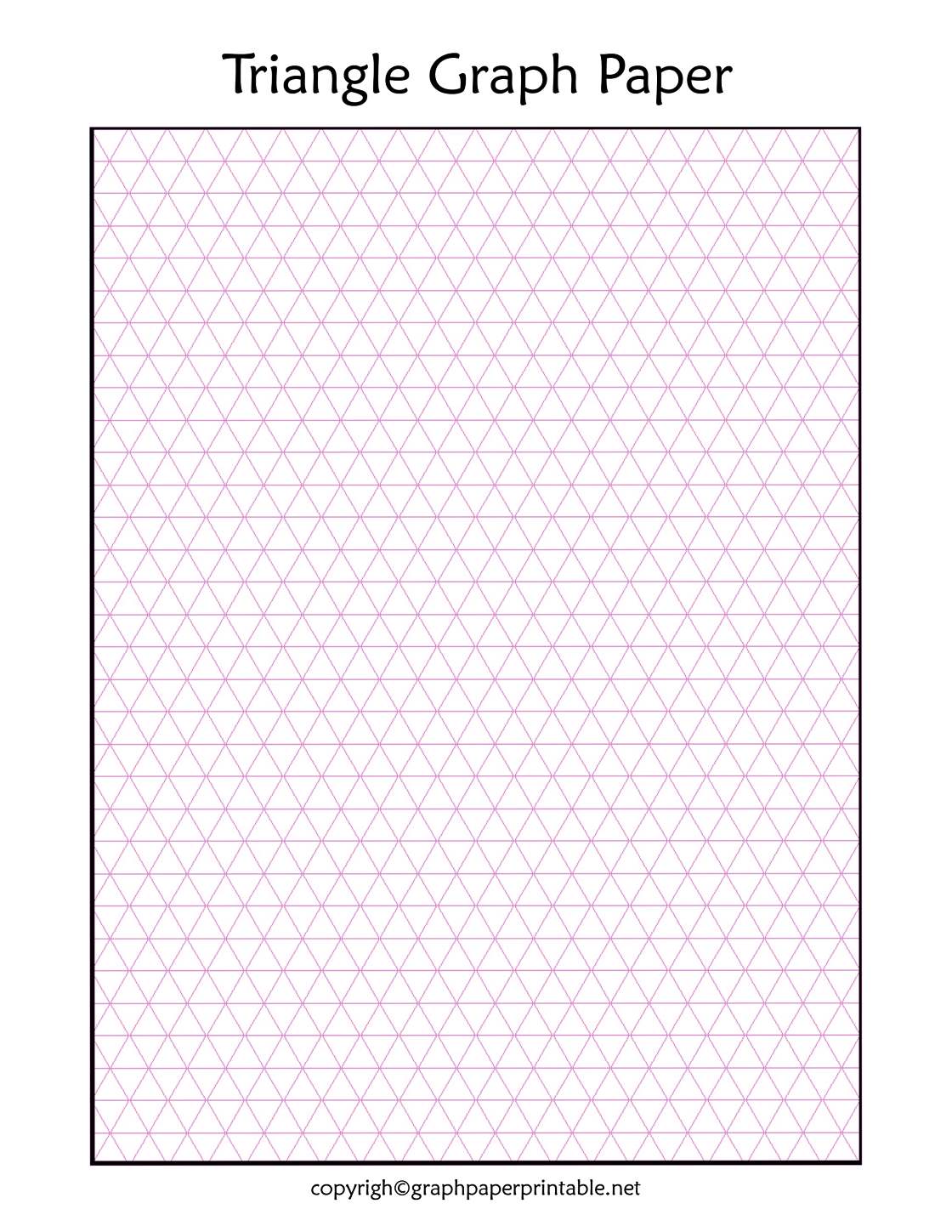 Triangle Grid Paper