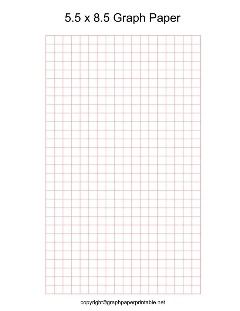 Free 5.5x8.5 Graph Paper Template in PDF